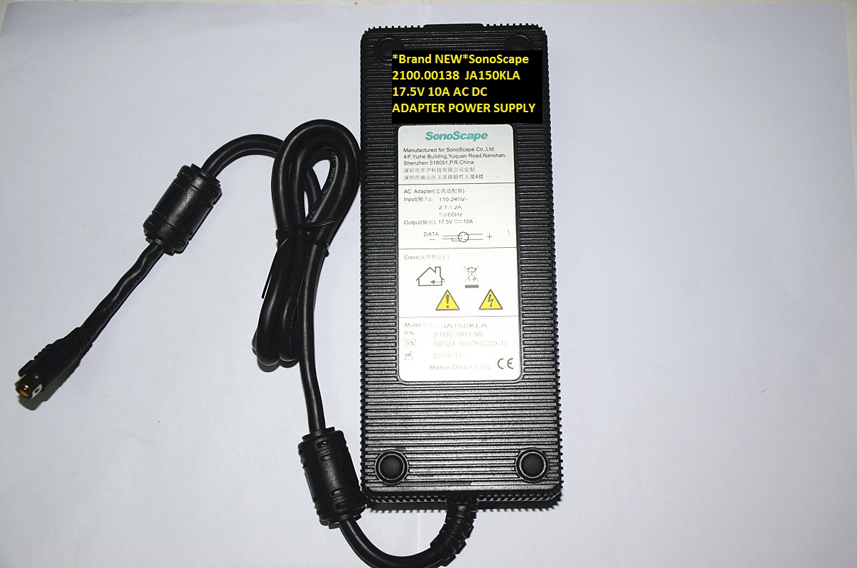 *Brand NEW*AC DC ADAPTER 17.5V 10A SonoScape JA150KLA 2100.00138 POWER SUPPLY